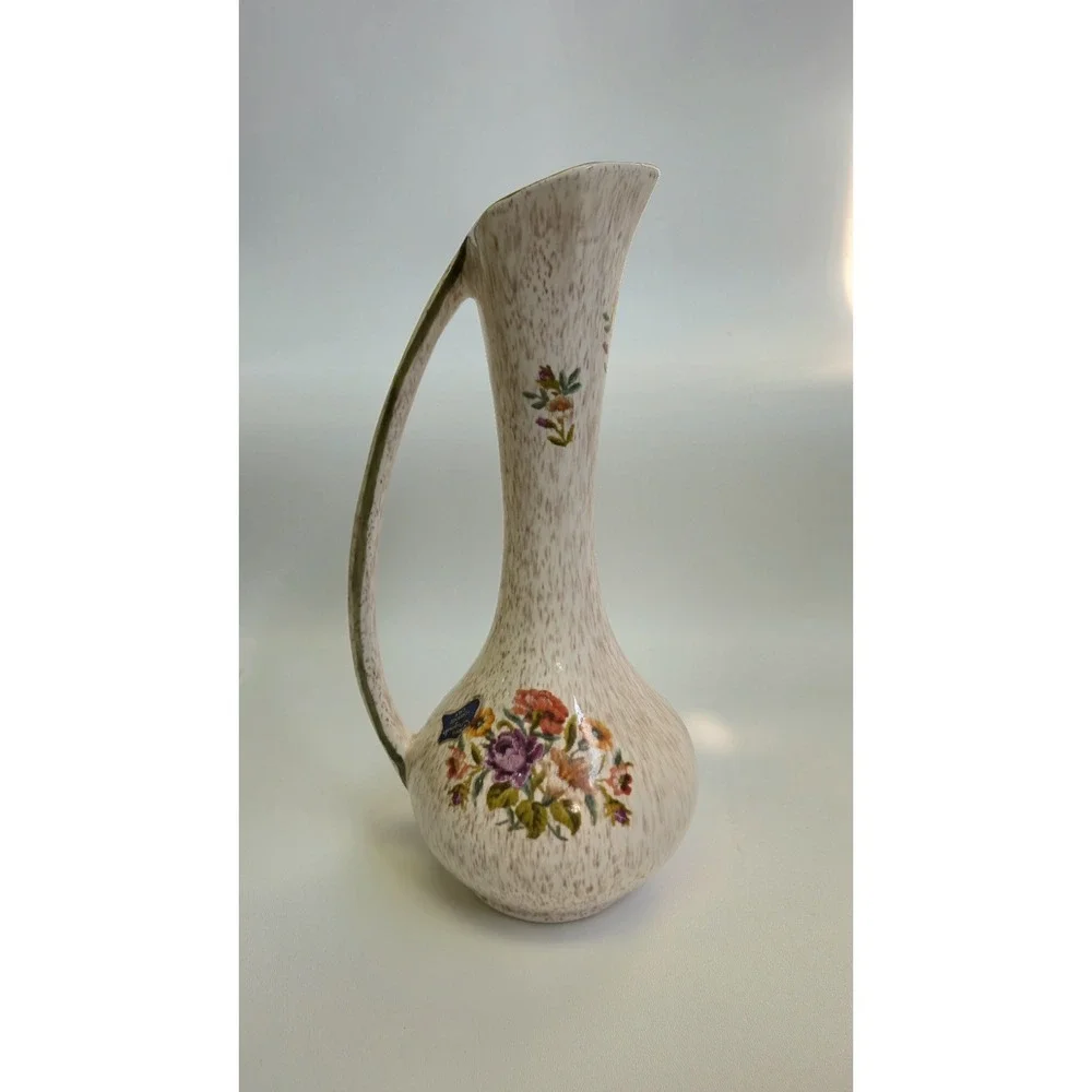 1960's California Originals Pitcher Vase MCM Speckle Art Pottery Torrance CA
